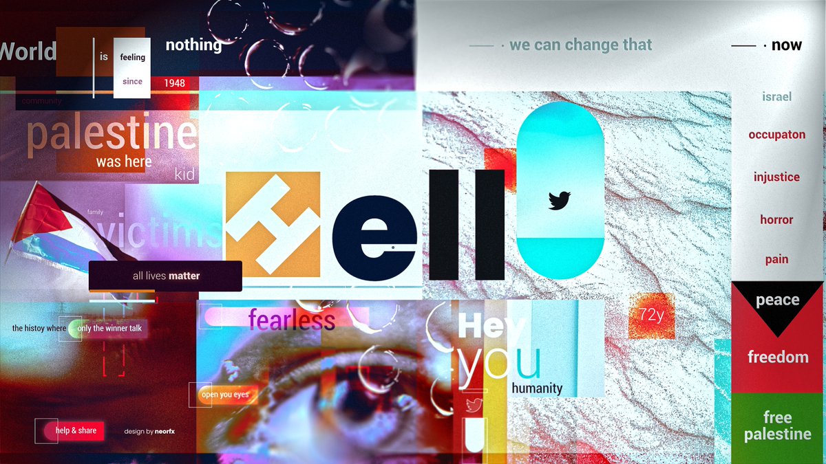 NEORFX's tweet image. " HellO World " Poster
#FreePalestine #PalestinianLivesMatter