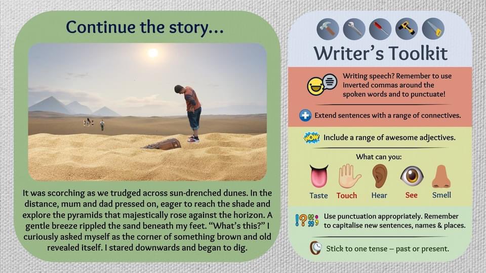 Morningchallenge.co.uk offers daily morning challenges for 7-9 &amp; 9-11 yr olds. We’ve also got a story-starter of the day. Everything’s FREE, goes full-screen at the click of a button &amp; is tried &amp; tested in 1000s of classrooms across 6 continents. Join our growing community! 👊🏼🥳