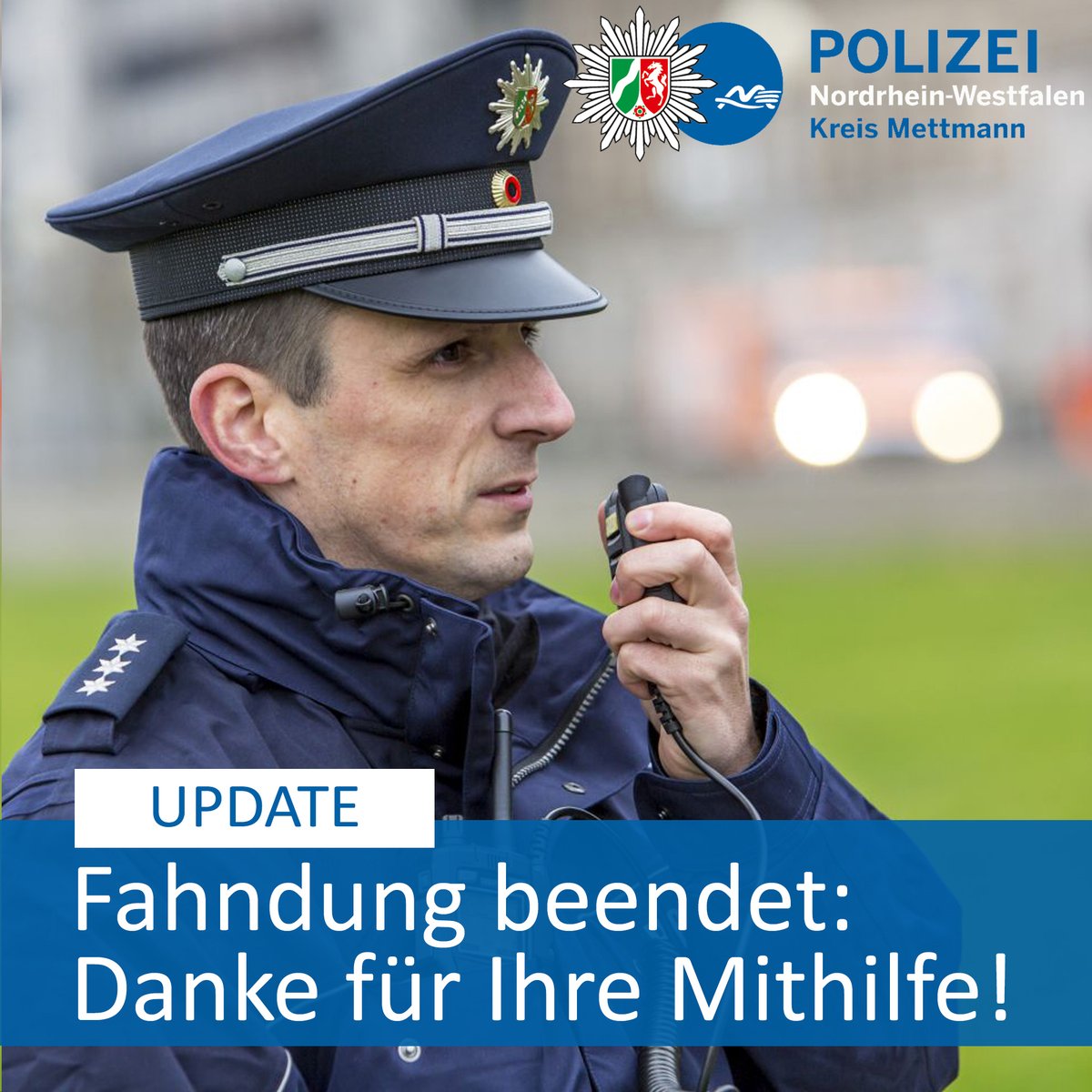 polizei_nrw_me's tweet image. #Wülfrath: Vermisster 33-Jähriger wohlbehalten angetroffen - #Fahndung zurückgenommen. Hier geht es zur #Pressmeldung: fcld.ly/07nh0w3. #PolizeiME👮