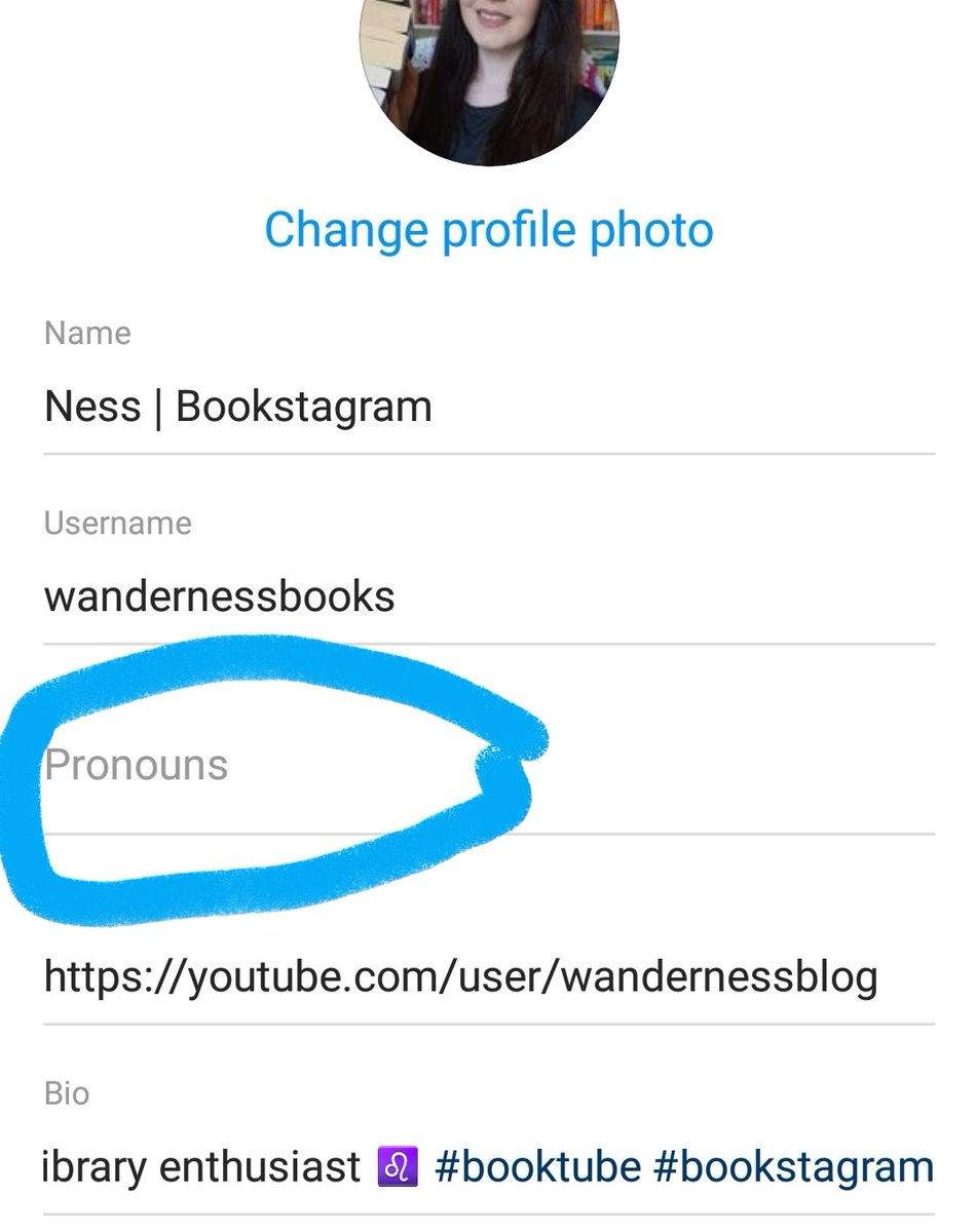 wanderness's tweet image. Might just be mad behind on the times here but I've just noticed Instagram has a pronouns section when you go to edit your bio now 😊

Not seen anyone talk about it so thought I'd share just incase
