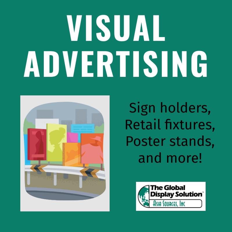 AsiaSourcesINC's tweet image. What Is Visual Advertising And Is It Important?
theglobaldisplaysolution.com/news-and-photo…

Need help organizing or setting up your visuals? Reach out to The Global Display Solution. Our team of professionals can help maximize your efforts.

#visualadvertising #retailfixtures #signagesolutions