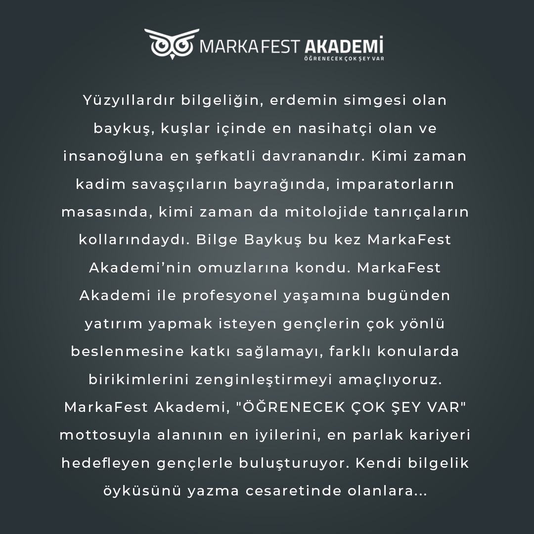 #öğrenecekçokşeyvar #markafestakademi
