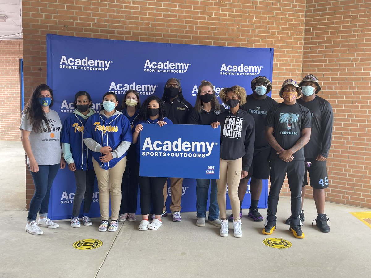 Thank you <a href="/Academy/">Academy Sports + Outdoors</a> for the generous donation to our athletics department