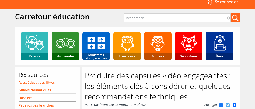 Des chercheurs ont analysé plus de 6,9 millions de sessions de visionnement de vidéos sur la plateforme d’apprentissage en ligne. Ils ont dégagés cinq recommandations concrètes pour les enseignants qui utilisent la vidéo avec leurs élèves.

carrefour-education.qc.ca/actualite/nouv…