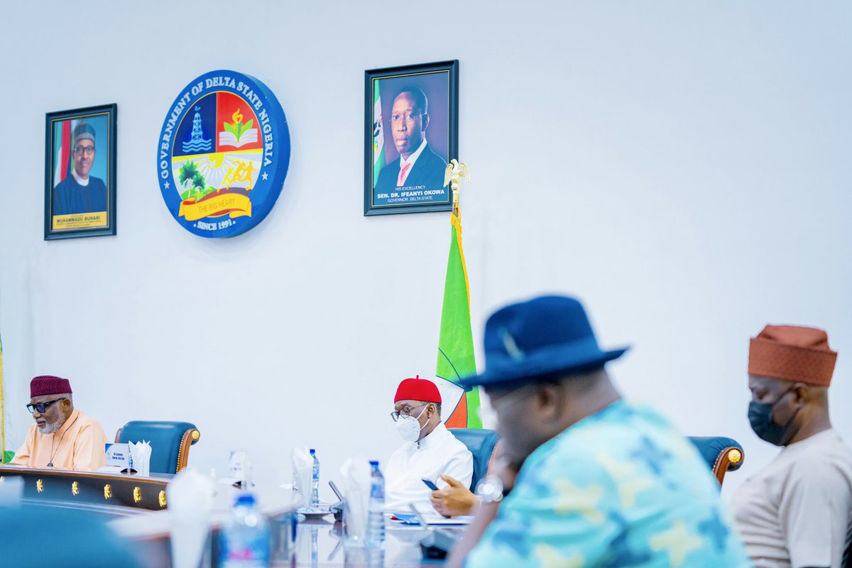 IAOkowa's tweet photo. We also reaffirmed the commitment of southern states to the unity of Nigeria on the basis of equity, oneness and peaceful co-existence — while also resolving that open grazing of cattle be banned across all the southern states to promote peace. https://t.co/DF4RT26e1M