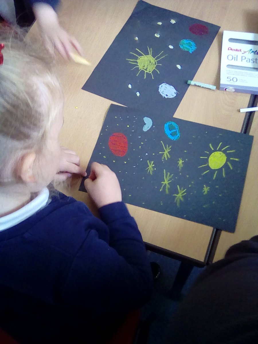 crosshallinfant's tweet photo. In Reception our focus story has been ‘Whatever Next’ by Jill Murphy. The children have been writing lists of what they would take to the moon and even flown into space in their own ‘rocket ship’! #whatevernext #jillmurphy #EYFS https://t.co/0Lw3olpiZK