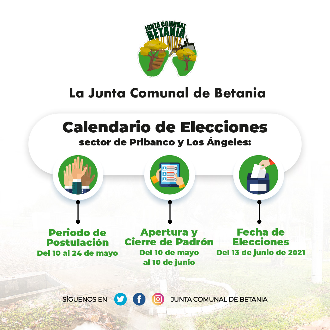 Recuerda que debes inscribirte en el registro de votantes para poder votar 

jcbetania.com/votantes/

El formulario para la presentación de nóminas se puede descargar desde la web.

#Betania
#JDLBetania