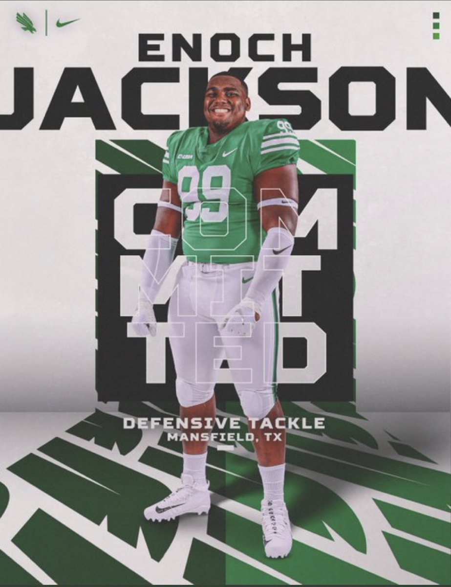 Committed. <a href="/MeanGreenFB/">UNT Football</a> 🤝 Let’s work