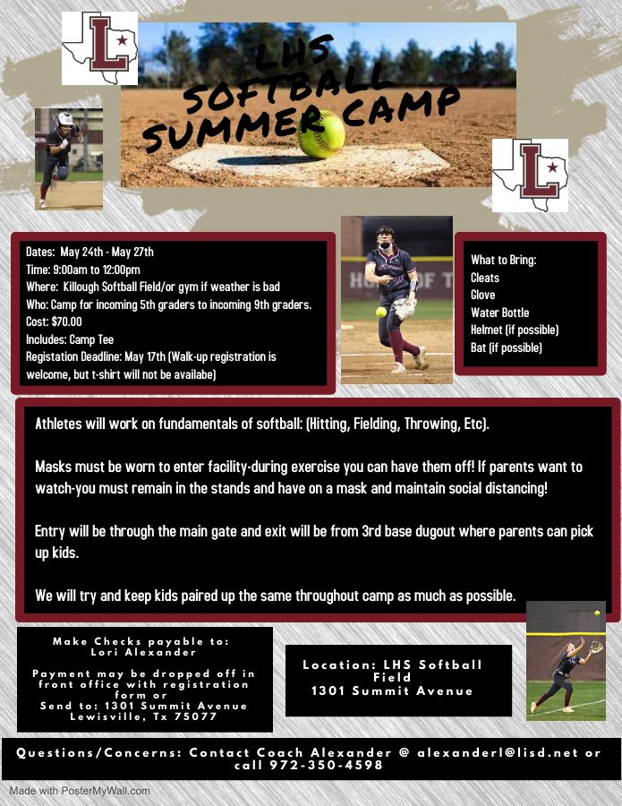 FarmersSoftball's tweet image. Farmer Softball Camp!!! All details below! Sign up and come out for a fun week of softball!! 🥎🥎🥎