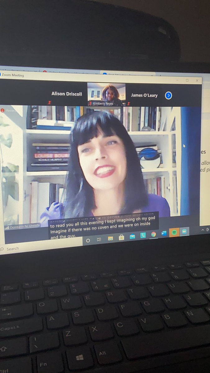 keane_house's tweet photo. Delighted to be tuning in to the Cork International Poetry Festival this week. Full info over on @MunLitCentre website and booking is very easy through eventbrite. Swooning over the work of Doireann Ní Ghríofa tonight. #irishpoetry #onlineevents #poetryonline #virtualfestival https://t.co/dbm2hpSo8S
