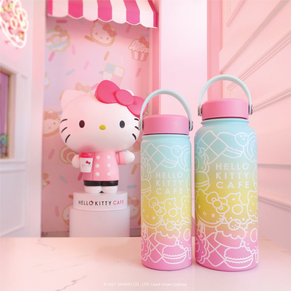 Hello Kitty Cafe on X: Stay hydrated with our supercute #HelloKittyCafe  rainbow thermals 🌈 ✨ Available at the Hello Kitty Grand Cafe and the Hello  Kitty Cafe Truck!  / X