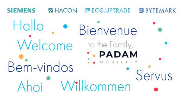 Michael Frankenberg (@mifrak) on Twitter photo Bienvenue Padam!
As of today, <a href="/PadamMobility/">Padam Mobility</a> is a 100% Siemens Mobility Business. At <a href="/SiemensMobility/">Siemens Mobility</a>, @HaConTimetable, @eos_uptrade and <a href="/bytemarkinc/">Bytemark, Inc.</a> we aim to shape the future of mobility by delivering a perfect passenger experience from the first mile to the last. Bienvenue Padam!
As of today, <a href="/PadamMobility/">Padam Mobility</a> is a 100% Siemens Mobility Business. At <a href="/SiemensMobility/">Siemens Mobility</a>, @HaConTimetable, @eos_uptrade and <a href="/bytemarkinc/">Bytemark, Inc.</a> we aim to shape the future of mobility by delivering a perfect passenger experience from the first mile to the last.