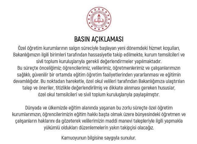 OzelVelileri's tweet photo. Sayın @ziyaselcuk #özelokul velilerinin haklı taleplerine ne zaman cevap vereceksiniz?#uzaktaneğitim #yüzyüzeeğitimle aynı olmadığına göre özel okul ücretlerinin aynı olması haksızlık değil mi? Defalarca veliler bu konuda haklı dediniz fakat sonuç yok @tcmeb @tcbestepe @RTErdogan https://t.co/SZr1xAXBMq