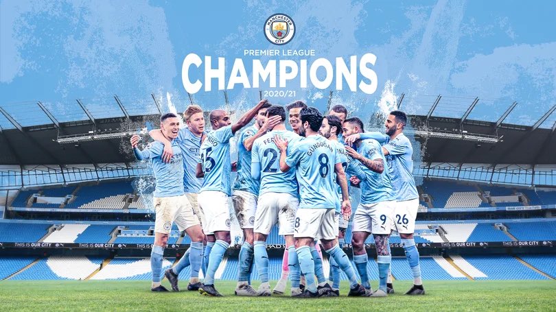 FutbolBritish's tweet photo. El Manchester City se corona campeón de la Premier League 2020-21. ~CONGRATS CITYZENS~ https://t.co/HAvCaXiCeJ