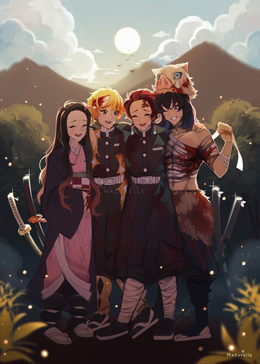 hazurelle's tweet photo. Victory at daybreak 
#kny #鬼滅の刃 #DemonSlayer https://t.co/ju7XwtJ68t