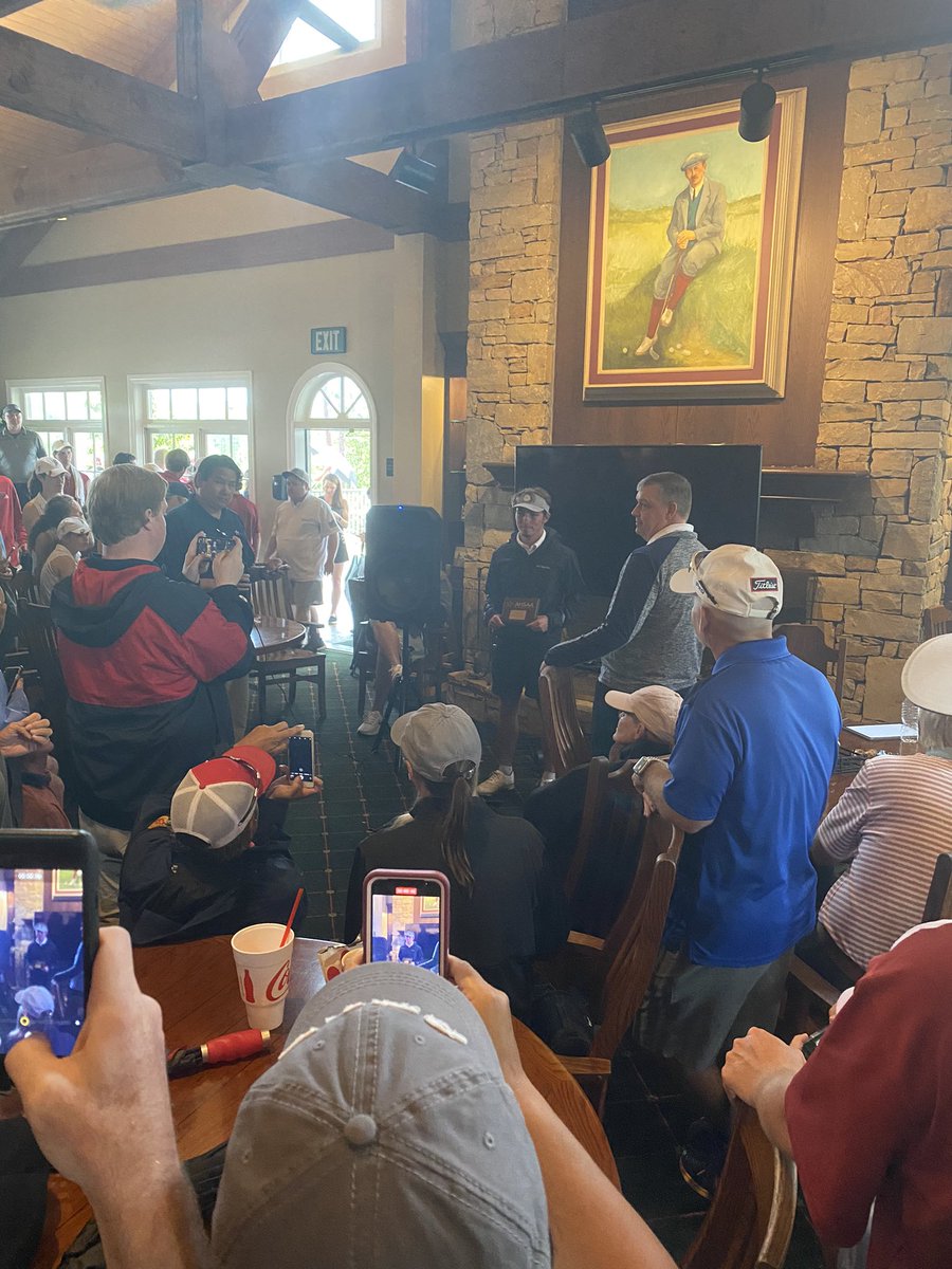 PhillipMGarrett's tweet photo. Hardest worker I know. Yes, he came up one shot short. Yes he didn’t get to finish his round because of weather. Yes there’s a lot we wish we could change, but I wouldn’t change one thing about this kid. Love you and proud of you @ZachAshley6 https://t.co/v5RrfbwcmB