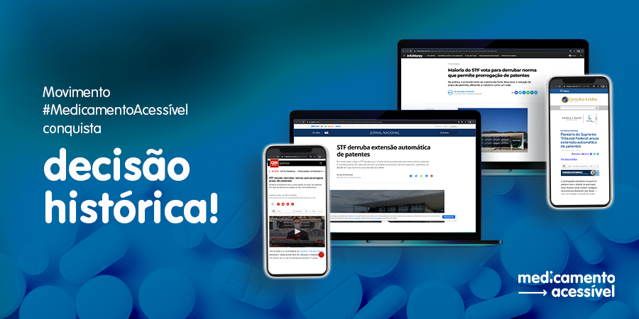 O #MedicamentoAcessível conseguiu, junto a cada um de vocês, a queda do trecho da lei que permitia que as patentes fossem estendidas automaticamente. 
Agradecemos por cada compartilhamento, comentário e assinatura na petição online. Juntos, somos a transformação no Brasil!