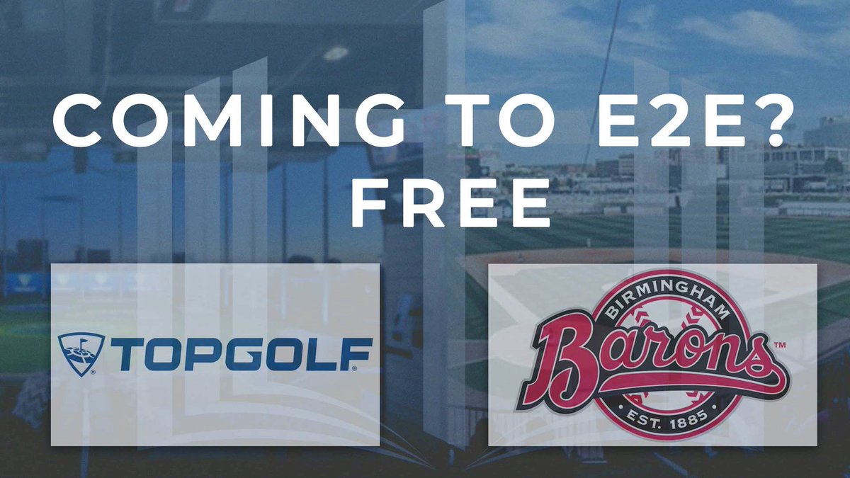 Looking for a conference with robust Biblical teaching, but that offers some down time as well?

This year at E2E we have evening options like TopGolf Birmingham or minor league baseball included!