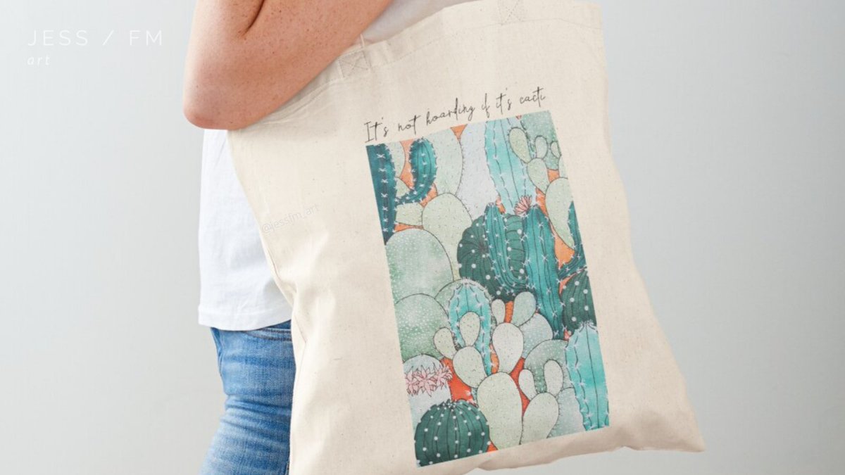 Jessfm_art's tweet photo. Any cactus or cacti lovers out there? 

✨"It's not hoarding if it's cacti" design is already available in my store! ✨

You can browse the update at: https://t.co/tUwaLppiUg https://t.co/J4N9YOMx2b