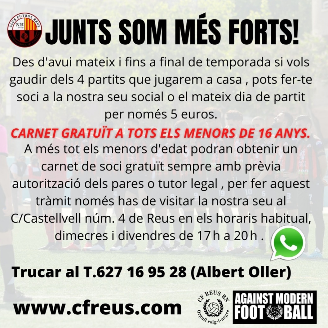 Junts som més forts @clubfutbolreus
