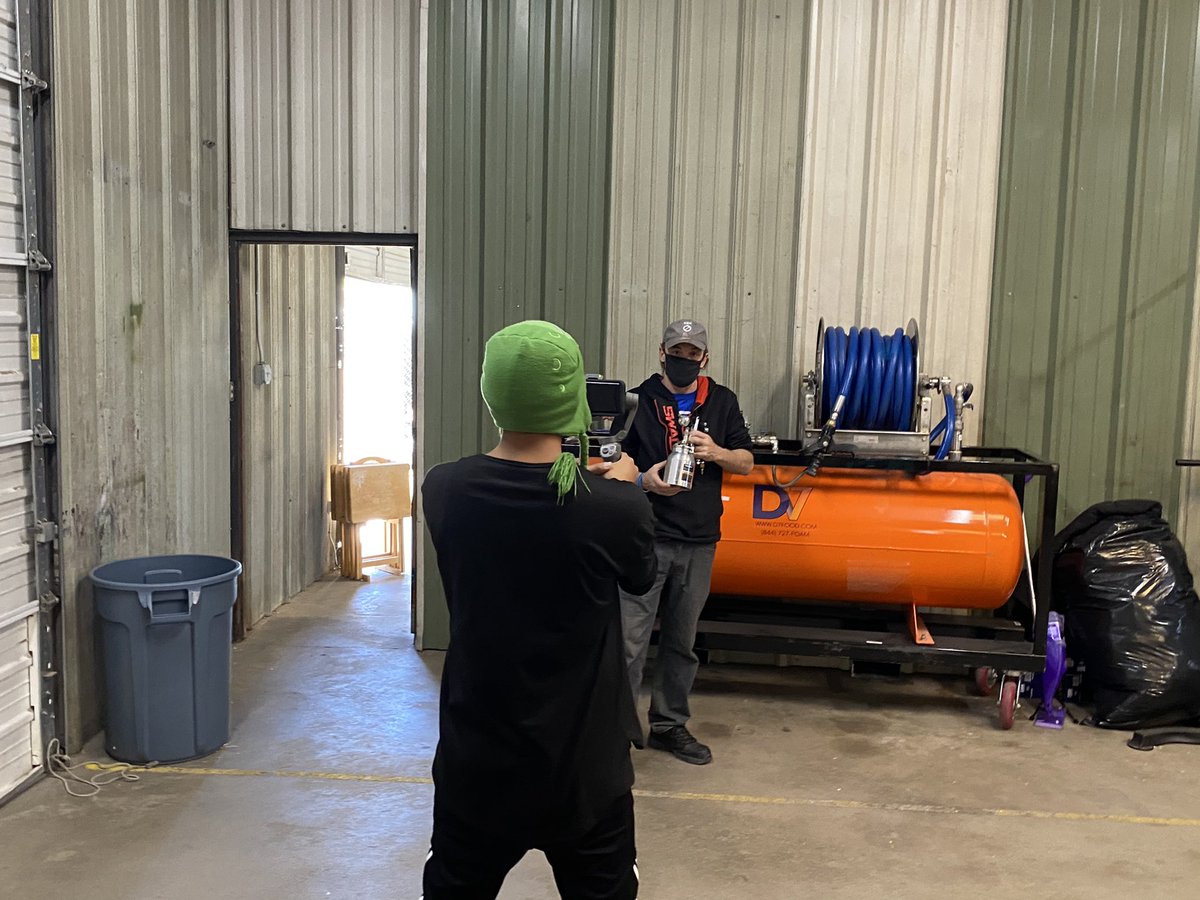 SSE_global's tweet photo. Good afternoon everyone, today Burke Burns and I (Quenton Yazzie) are working on a video project for our SSE staff on how to use a respirator and spray gun properly. 

#SSEnavajo #SSE #trainningvideo #business https://t.co/dd5l7h1Pu7