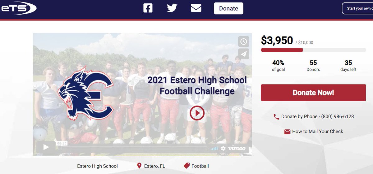 Chris Jacob (@chrisjacob_ets) on Twitter photo π¨ <a href="/EsteroFB/">Estero High School FB</a> off to a π₯ start with raising $4k in 24 hours!!!
Help Support the football program here: ets.rocks/33wBcXL
Whos Next?
<a href="/EsteroWildcats/">EsteroHSAthletics</a> <a href="/eTeamSponsor/">eTeamSponsor | Online Team Fundraiser</a>
#NowIsYourMoment π¨ <a href="/EsteroFB/">Estero High School FB</a> off to a π₯ start with raising $4k in 24 hours!!!
Help Support the football program here: ets.rocks/33wBcXL
Whos Next?
<a href="/EsteroWildcats/">EsteroHSAthletics</a> <a href="/eTeamSponsor/">eTeamSponsor | Online Team Fundraiser</a>
#NowIsYourMoment