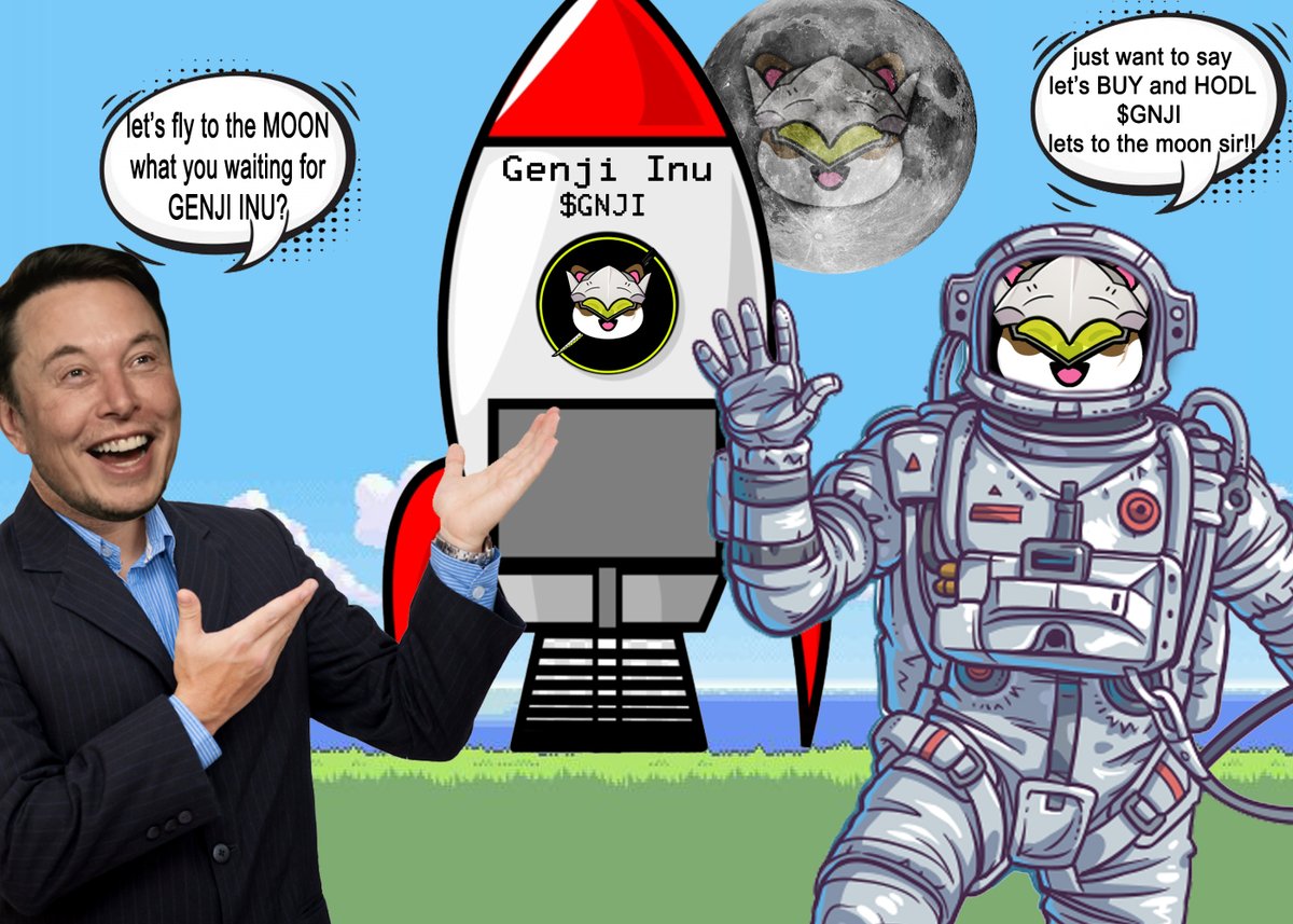 GusEkaDE1's tweet photo. @GenjiInu1 my entry Genji Inu to The moon!!
original meme by me
#GNJI #HOKK #SHIBA
$DOGE $HOGE https://t.co/JnsaMv2taE