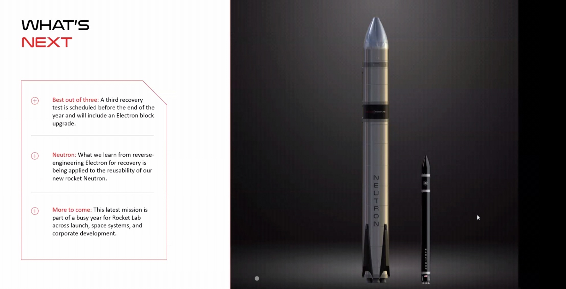 neutron y electron rocket lab