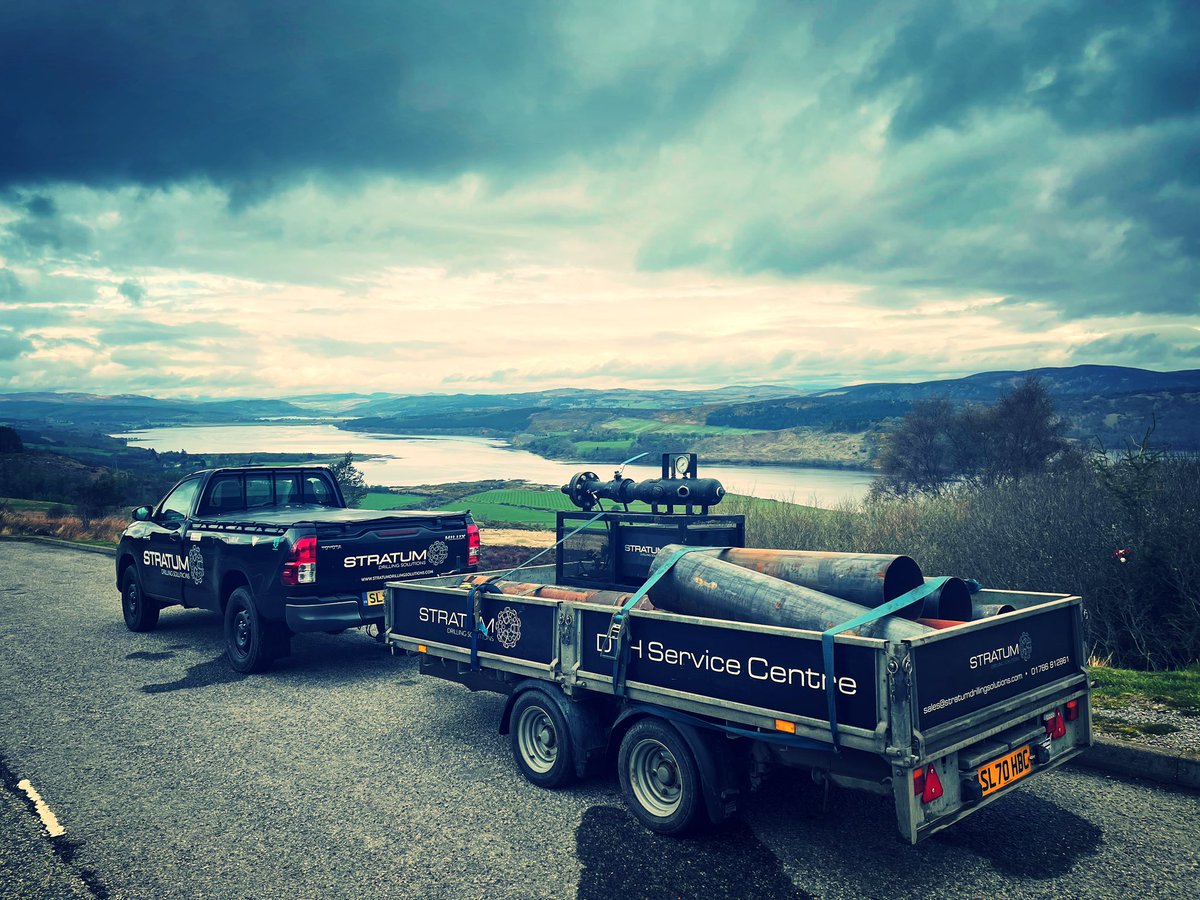 Some fanstastic views on the way to site this morning, serviced 10” &amp; 8” Hammers c/w Numa SuperJaws Bits, Casing and a Rental SDS55C Oil Injection Pump/Manifold safely delivered! #sales #service #support