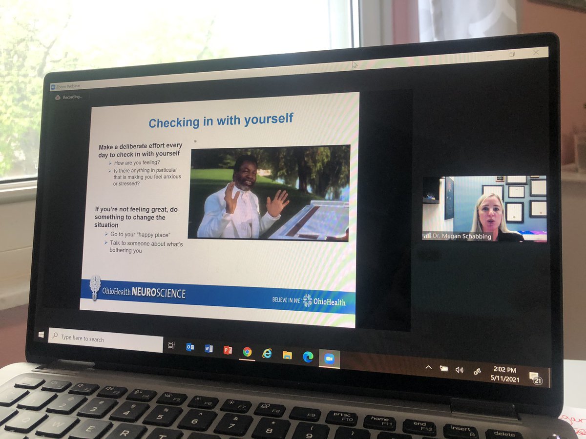 Thank you <a href="/OhioHealth/">OhioHealth</a> and Dr. Megan Schabbing for addressing mental health in the workplace. A beneficial session for all! #IACA2021