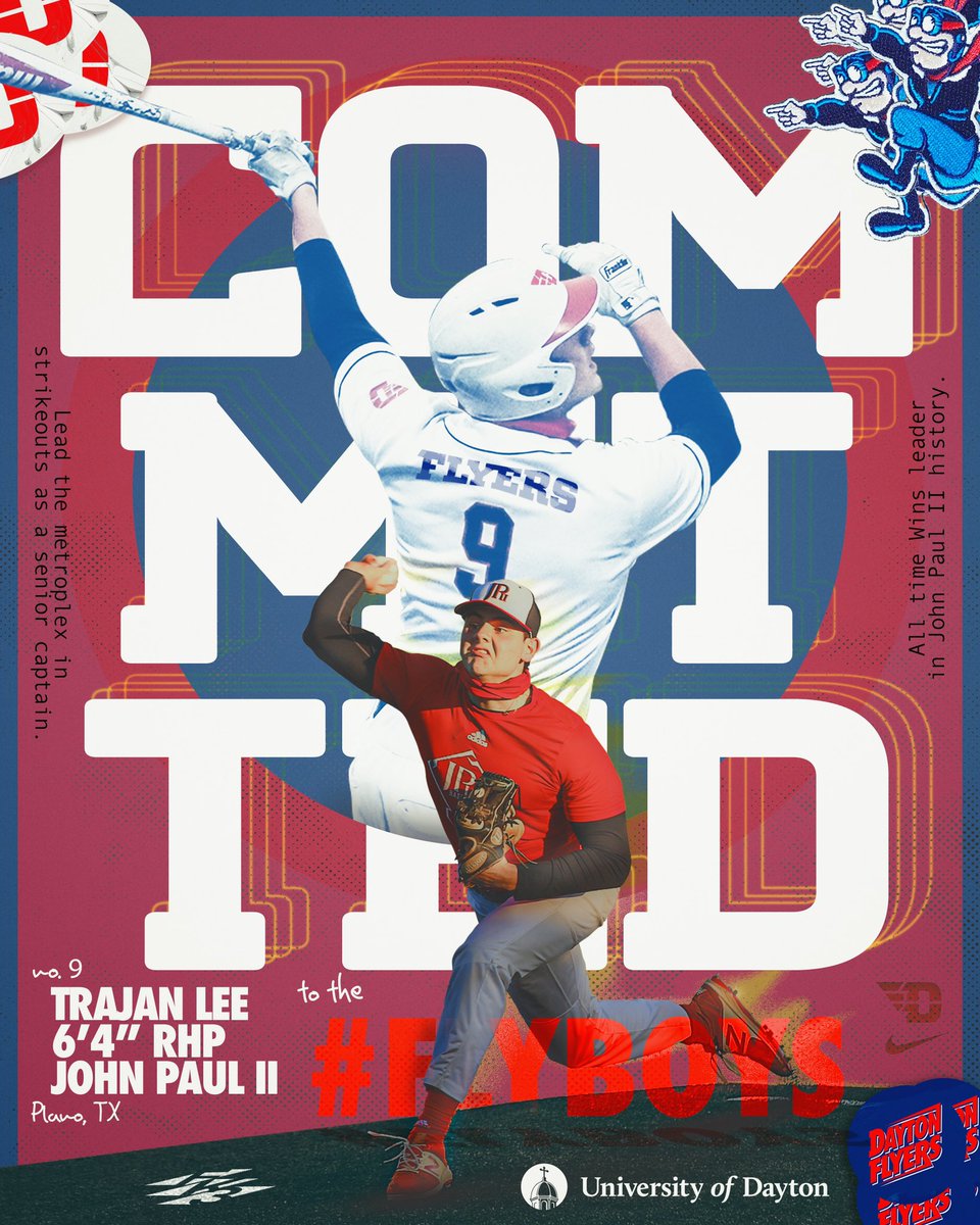 Excited to announce that I have committed to the University of Dayton to further my academic and athletic career. Thank you to my family, Coaches and everyone else who has helped my through this journey <a href="/DaytonBaseball/">Dayton Baseball</a> #Flyboys 🔴🔵