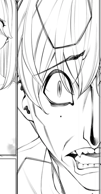 今日のお絵描きはおしまい。
ペン入れしてました。 