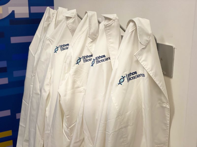 This is our lab technician Joe! We got in our new lab coats & everyone is excited to wear them in the R&D lab #research #nephrology #assaydevelopment