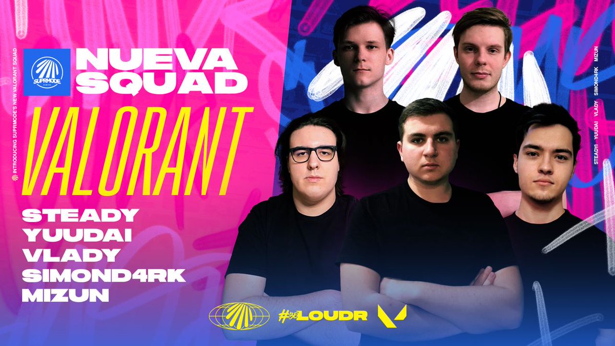 🔴 ESTAMOS AQUÍ🔴

Volvemos más fuerte que nunca con un roster de VALORANT que nos va a llevar a lo más alto.

🔥 <a href="/steadyNomGo/">XLG STEADY</a>
🔥 <a href="/SimonD4rk/">SimonD4rk</a>
🔥 <a href="/yuudaiXO/">yuudai</a> 
🔥 <a href="/Vladygo9/">Vlady</a>
🔥 <a href="/mizunyak/">mizuN</a> 

🤵 <a href="/simsimonsvl/">Simons</a>
📓 @alvaroianez 

🇪🇸 Bienvenidos camaradas
🇷🇺 добро пожаловать, товарищи #BeLOUDR