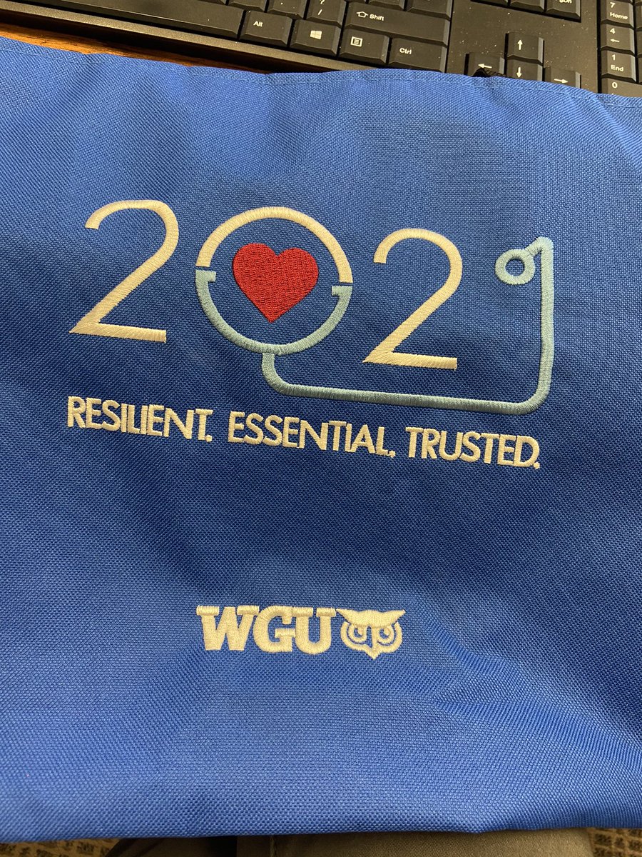 magee_lori's tweet photo. Thank you for the swag today @Momof2GK and @WGUIndiana 2020 &amp; 2021 The Year of the Nurse!!! 💚 https://t.co/otEzys9hbK