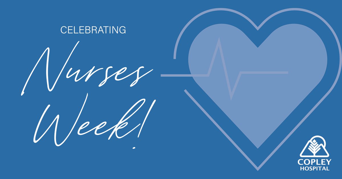 This #NursesWeek, we want to say “thank you” to our extraordinary team of nurses at Copley Hospital.  They are health care experts who continually fill the role of friend – and even family – to those who trust Copley with their care. #CopleyNursing #NursesWeek2021