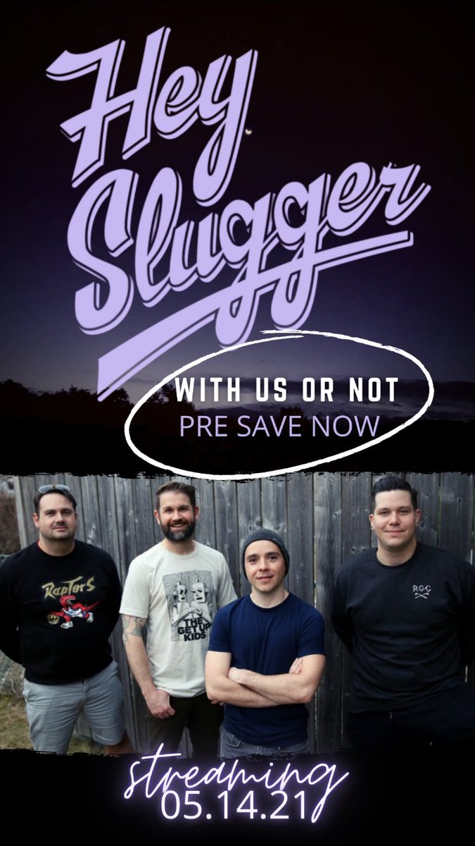 Head over to heyslugger.ca to Pre-Save our second single “With Us Or Not”