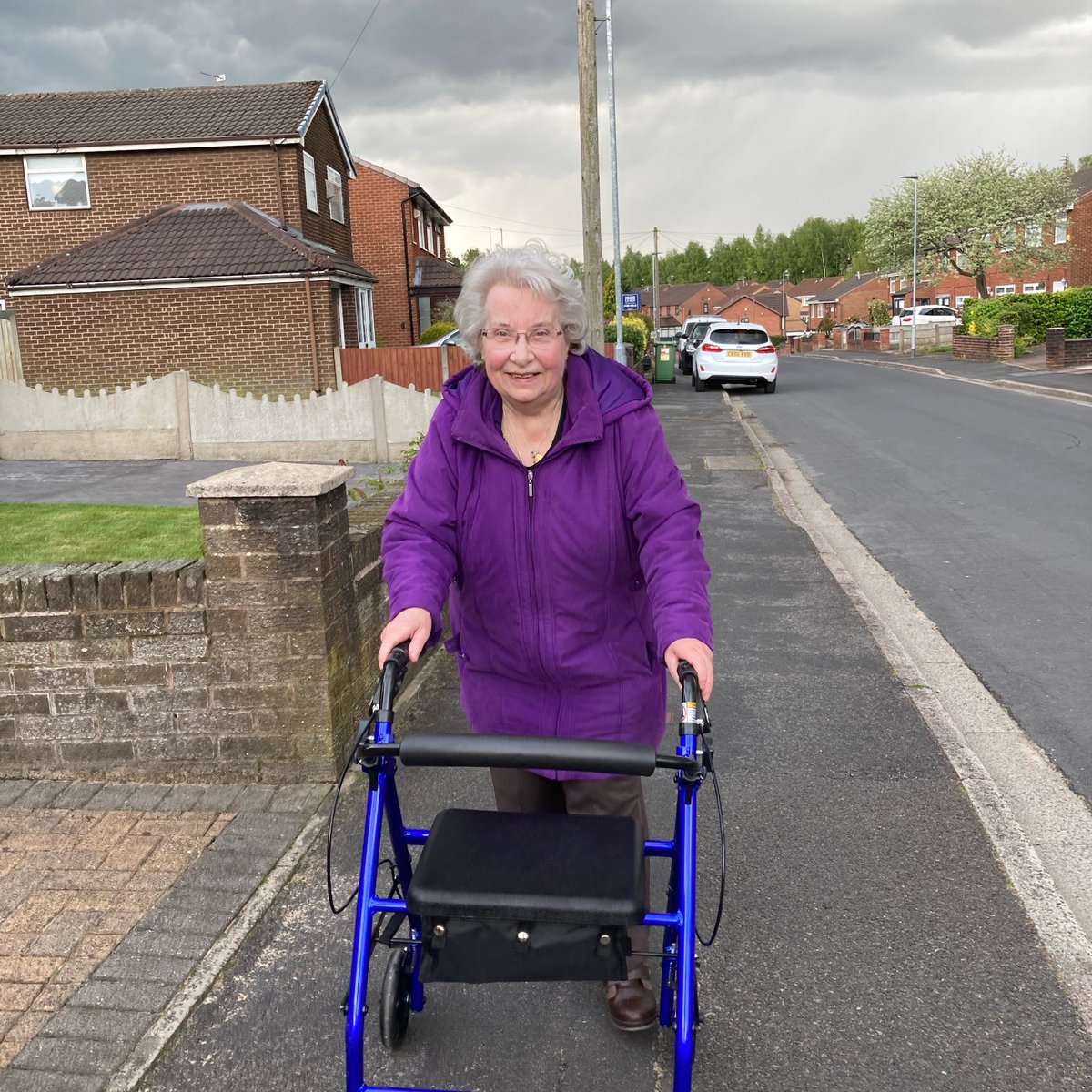 WalkGordon's tweet photo. This was Gordon’s Mum today. For the 1st time since before lockdown, she walked more than a mile - and finished smiling due to racing home to miss a huge thunderstorm & torrential rain! Time to sign her up for this years walk?
#tinypositives #GordonsWalk #GordonsWalk2021 @TheBHF https://t.co/qScCdBj8KN