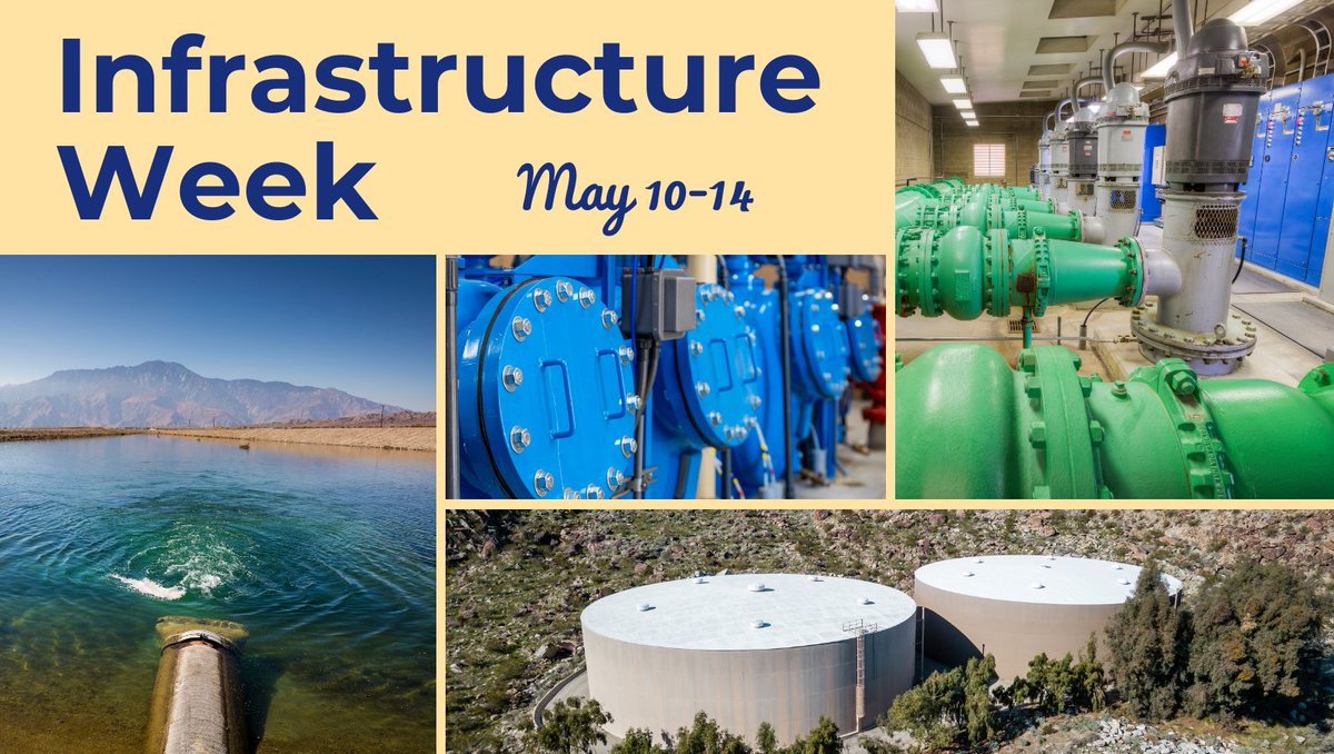 DWAwater's tweet image. It’s Infrastructure Week! We work hard to maintain the 425 miles of pipeline, 25 reservoirs &amp;amp; 22 active wells that make up our distribution system. It allows us to deliver safe &amp;amp; affordable water to customers. To learn more go to dwa.org/infrastructure… #InfrastructureWeek2021 💦