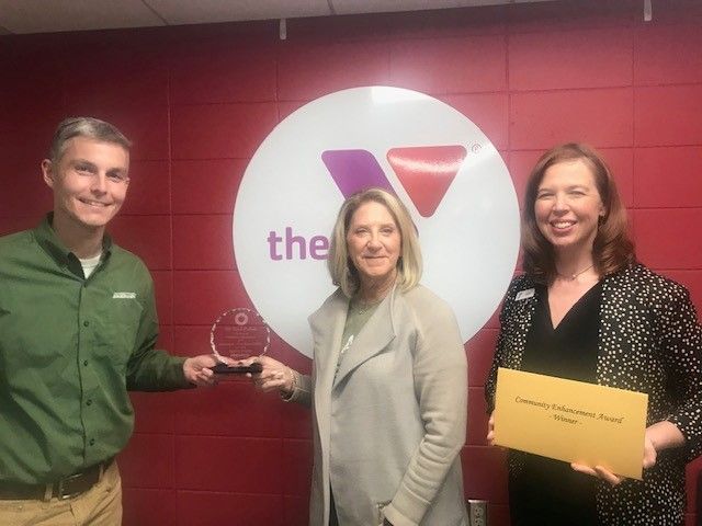 ProgressLkshore's tweet image. Day 2 of #EcoDevWeek and celebrating our recent award winners! The Community Enhancement Award was presented to two wonderful local organizations - our winner, the Manitowoc-Two Rivers YMCA and our honorable mention, the Manitowoc County Health Department!