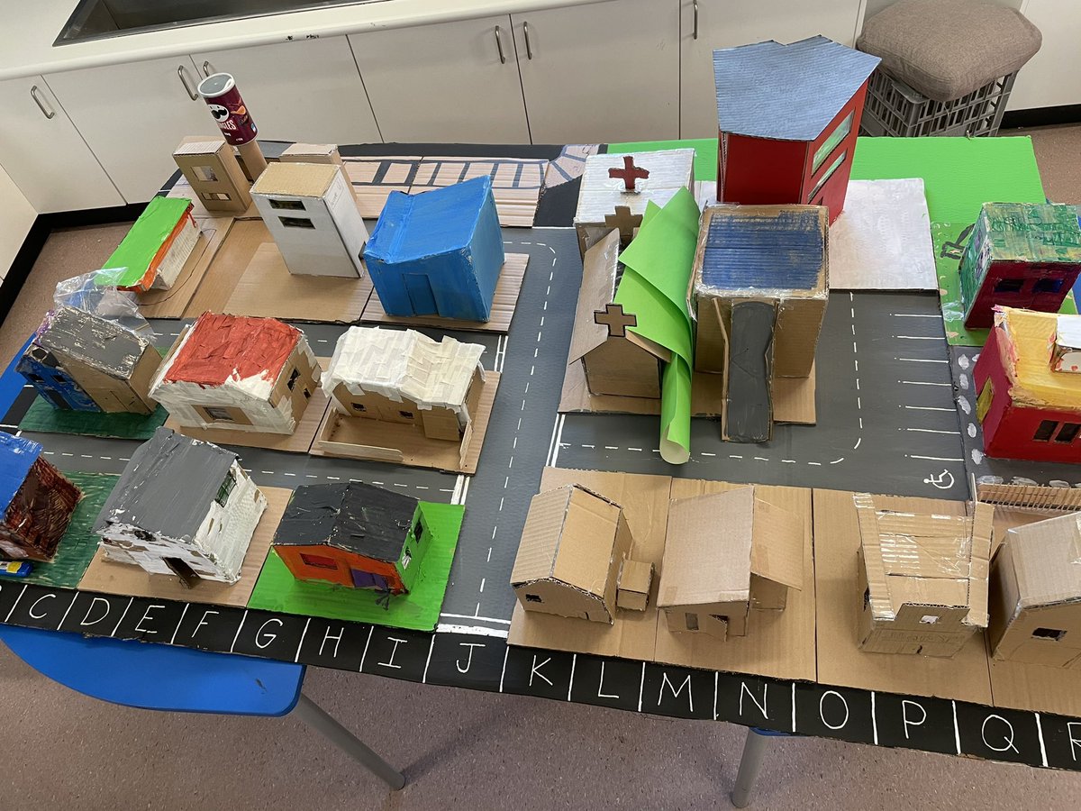 Our student made town (Pringleburn) getting its final touches for position lessons <a href="/IngleburnPs/">Ingleburn PS</a> #math #collaboration