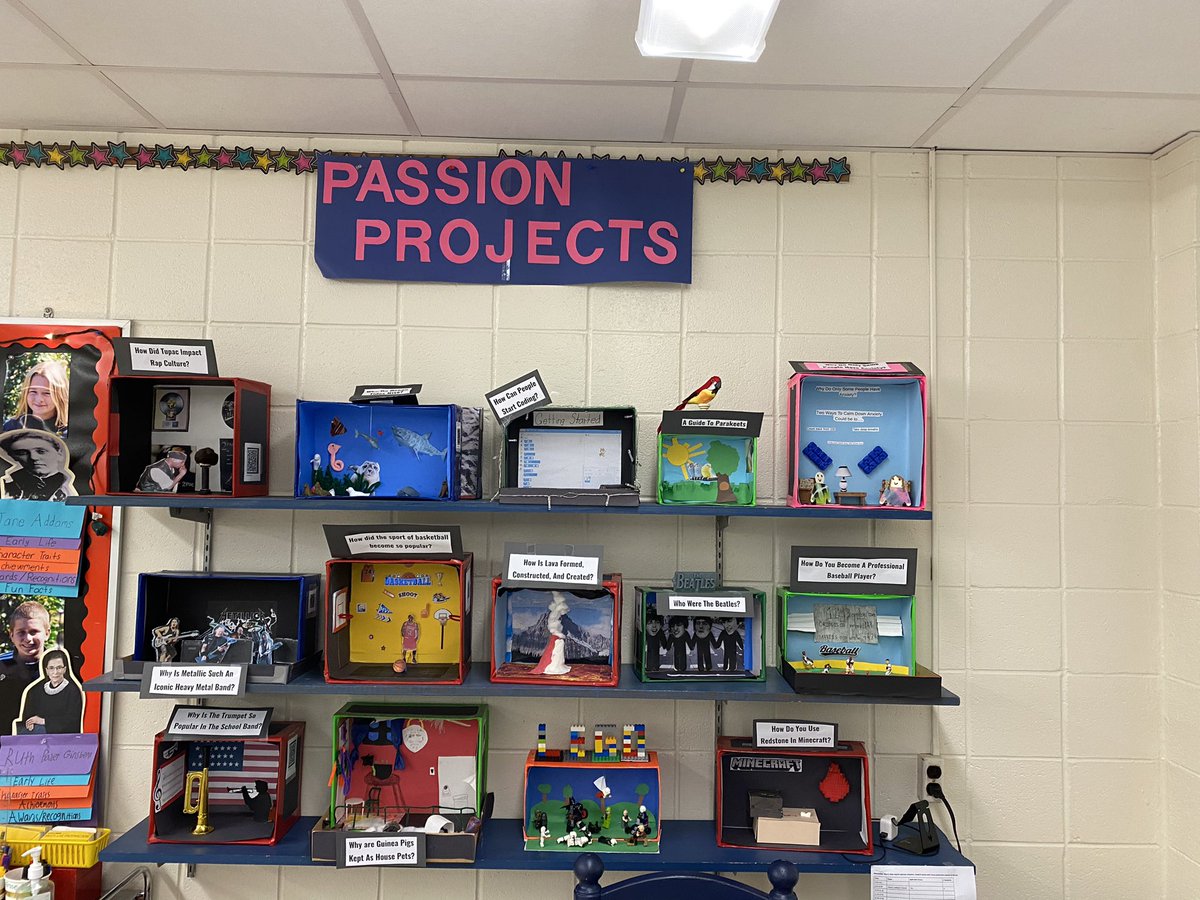 5mcdstrong's tweet photo. Student autonomy!  Voice and choice in the learning and classroom community!  Passion Projects was a hit! Thanks to Ms.  Coppola for leading the way! https://t.co/AQUgdRiSaQ