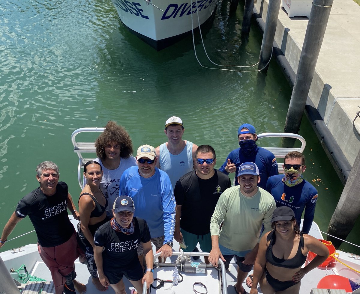 FrostScience's tweet photo. Sea urchins are critical to a healthy reef ecosystem but were nearly wiped out of the Caribbean in the 1980s and have never recovered in Florida.๐ Our hope is that this mission makes a difference in protecting Florida's Coral Reef. โ#100YardsofHope https://t.co/Y0ngkvpWks