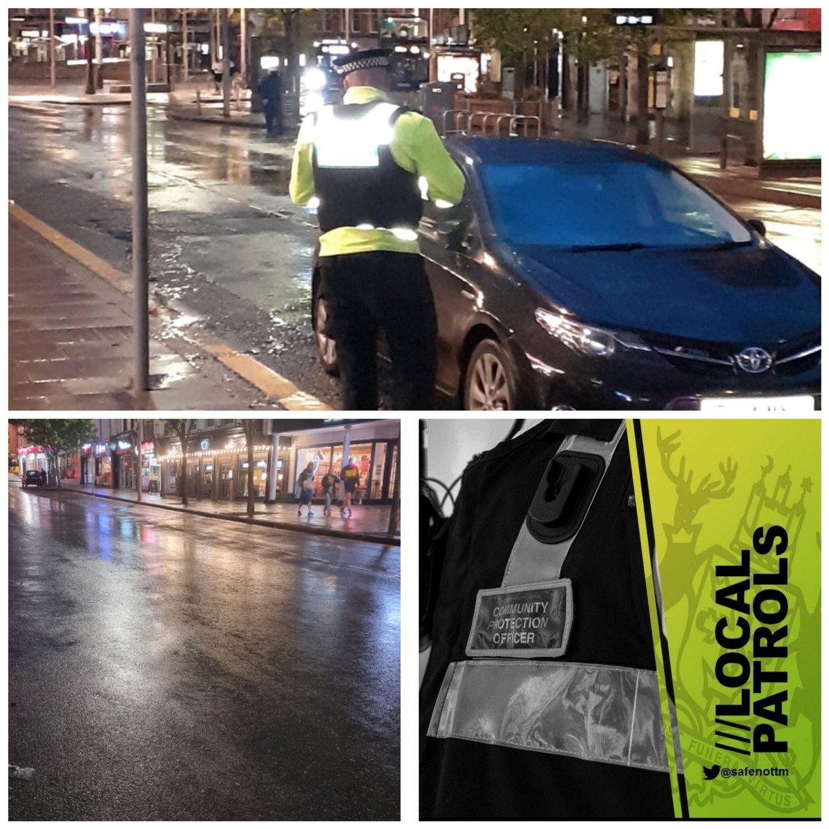REACTNottingham's tweet photo. Stepping up patrols in and around long row west, keeping the Taxi bay free for @NCT_HackneyTaxi https://t.co/fNrc5W0SGm
