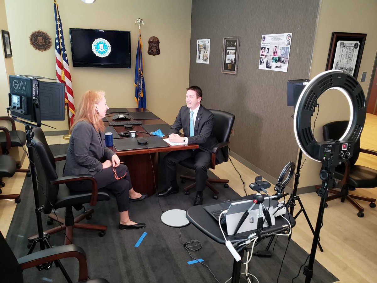 SAC Paul prepares to take part in today's virtual #Secure360 conference.  Security professionals learned more about the #FBI role in helping industries stay safe in our ever-changing world. Thanks for having us!