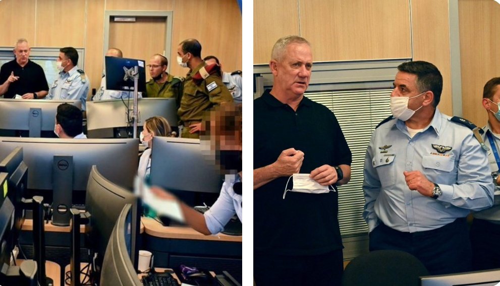 #Sondakika #İsrail Savunma Bakanı #Gantz hava kuvvetleri karargâhında.