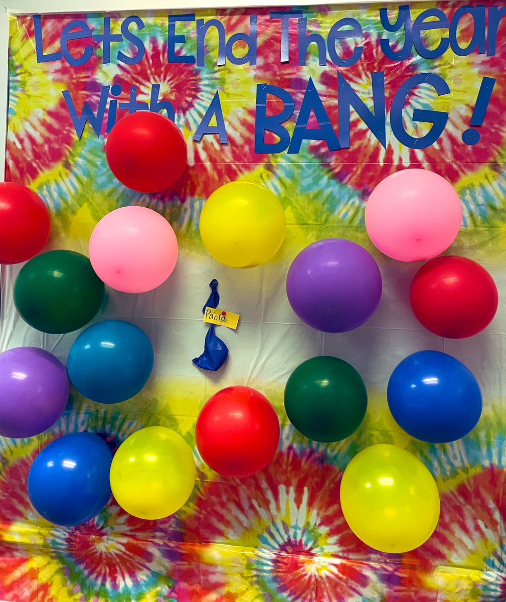 The end of the year is in sight. Today we popped our first VIP balloon!! Our VIP did an amazing job leading the classroom duties, helping Ms. Boerner teach and ended the day with a “shower of compliments”! It warmed my ❤️ to see students sharing kind words about their friend!