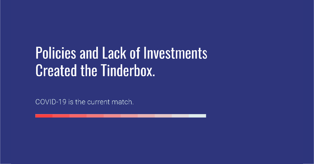 Metroplanners's tweet photo. COVID-19 is the current match that ignited something that cannot yet be contained. There will be other matches unless we act fast and collectively across sectors to dismantle systemic inequities. #MappingInequality #AJustRecovery
Learn more: https://t.co/CCntbdAZmM https://t.co/zJ6Lfkm01M