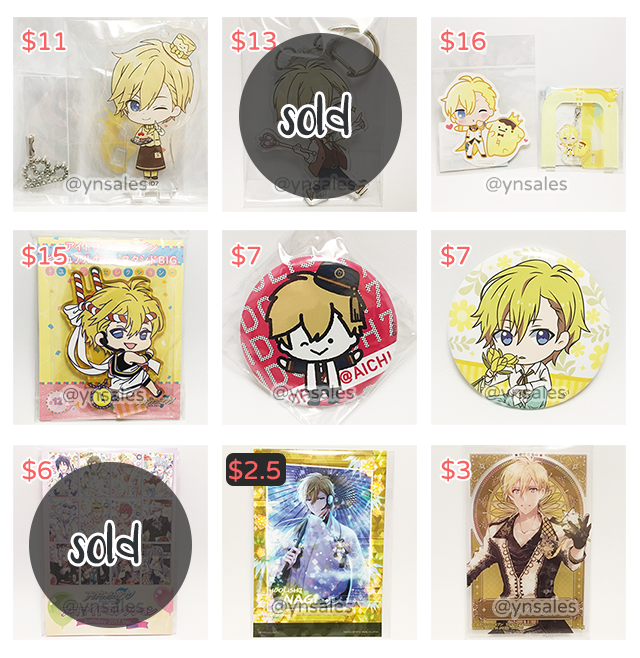 ynsales's tweet photo. [1/2] Idolish7 merch (Nagi, TRIGGER, Re:vale, ZOOL, Sogo)

✨ Prices do not include shipping
✨ More info + order form: https://t.co/do2N3A555x

#nagirokuya #tsunashiryunosuke #tennkujo #gakuyaotome #sogoosaka #harukaisumi #toumainumaru #toraomido https://t.co/SR5r6Hg0Of