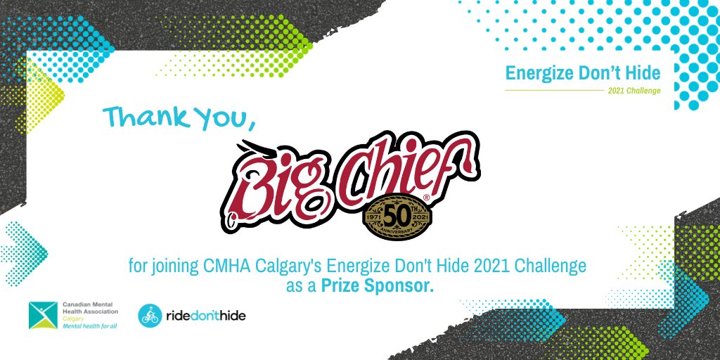 CMHACalgary's tweet image. Thank you @BigChiefBeef for coming on board as an #EnergizeDontHide2021 prize sponsor. Thank you for supporting our wellness challenge and mental health within our community. #EDH2021 #SupportYYC